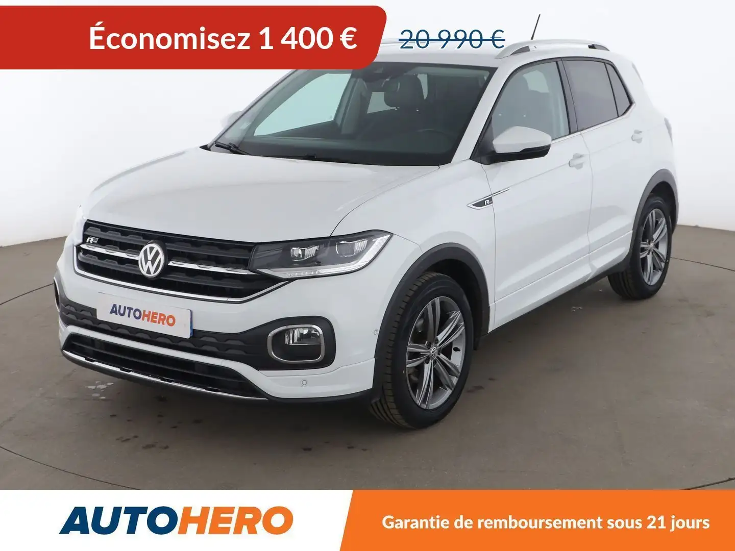 Volkswagen T-Cross 1.0 TSI R-Line DSG Blanc - 1