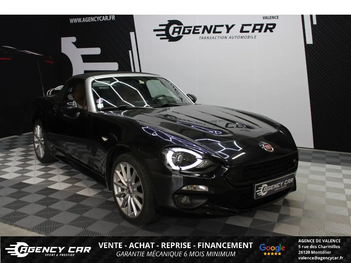 Fiat 124 Spider 1.4 Lusso Plus Echappement ABARTH Zwart - 1