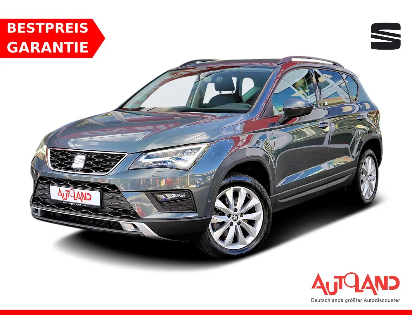 SEAT Ateca 2.0 TDI DSG LED Navi Klimaaut. Tempomat Gris - 1