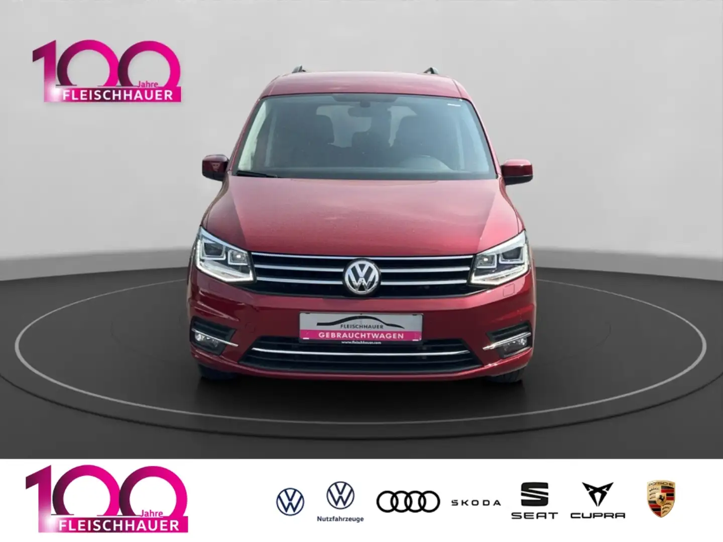 Volkswagen Caddy TSI DSG+NAVI+ACC+XENON+KLIMAAUT+DAB+KAMERA Piros - 2