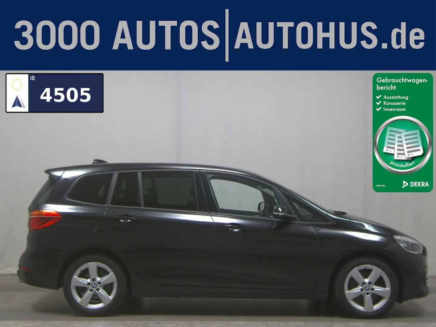 BMW 220 Gran Tourer Advantage Navi LED H-K Shz Schwarz - 1