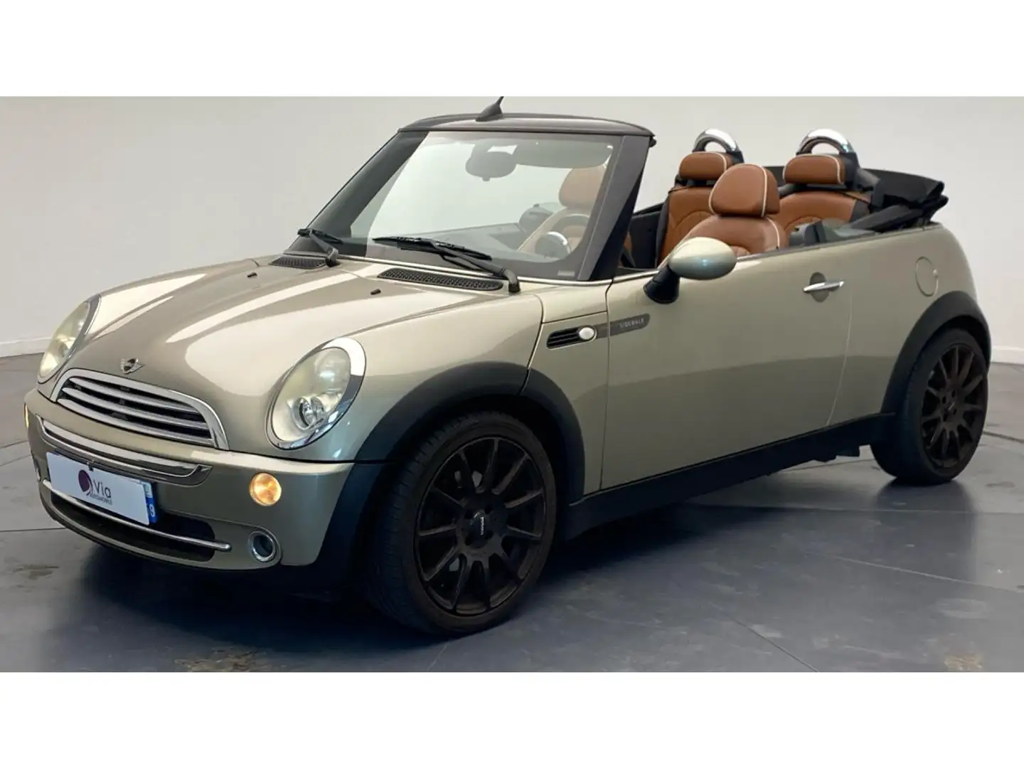 MINI One Cabriolet 1.6i - 90 SIDE WAlK CABRIOLET One / Siege cuir Beige - 1