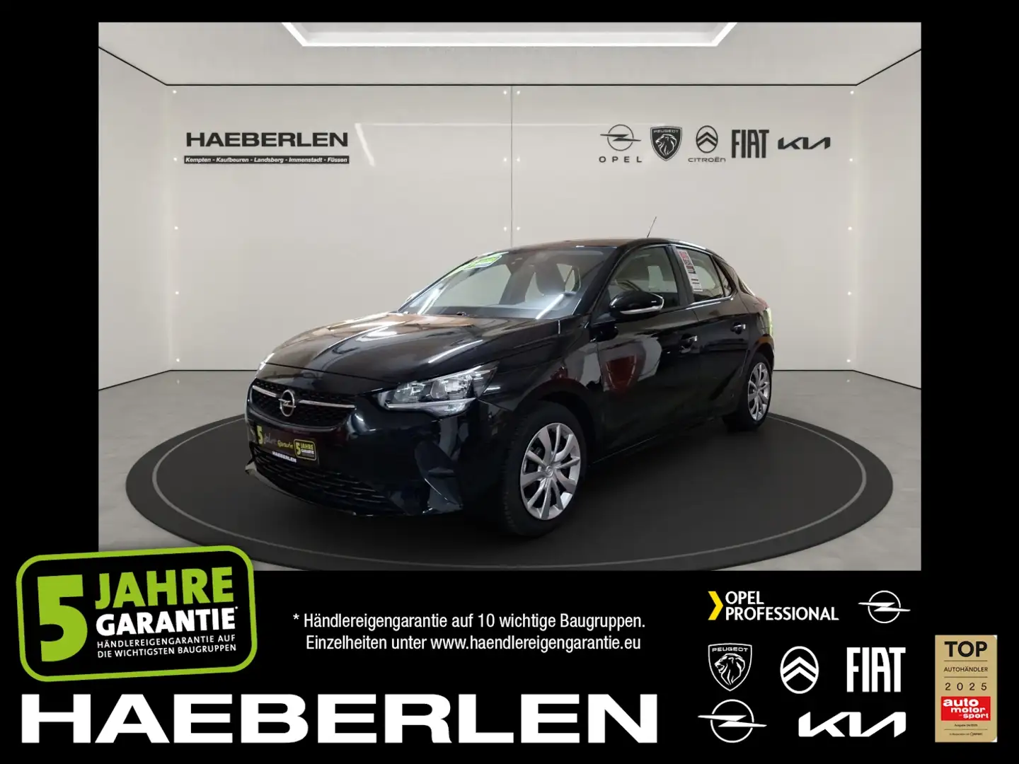 Opel Corsa F 1.2 Turbo Edition SHZ+PDC+SpurH Nero - 1