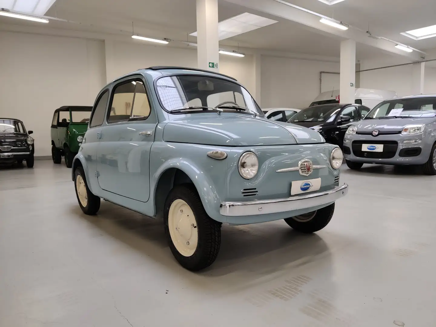 Fiat 500 500N  1° serie - VETRI FISSI Синий - 1
