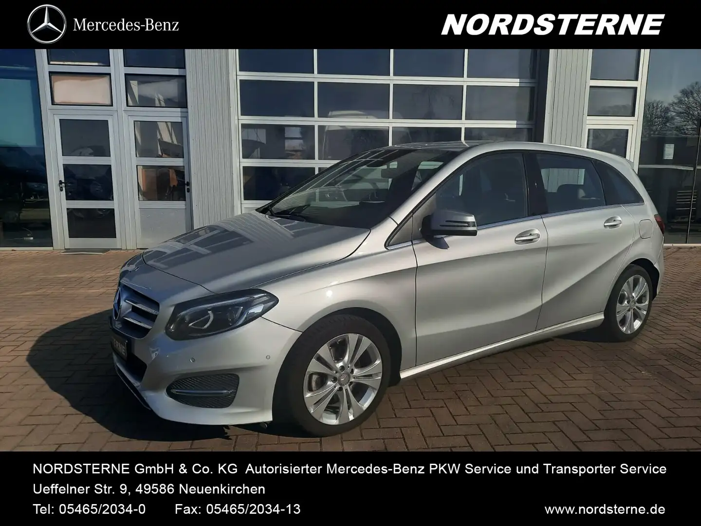 Mercedes-Benz B 200 B 200 d URBAN+NAVI+AHK+LED+TEMPOMAT+EURO6  Navi/BC Silber - 1
