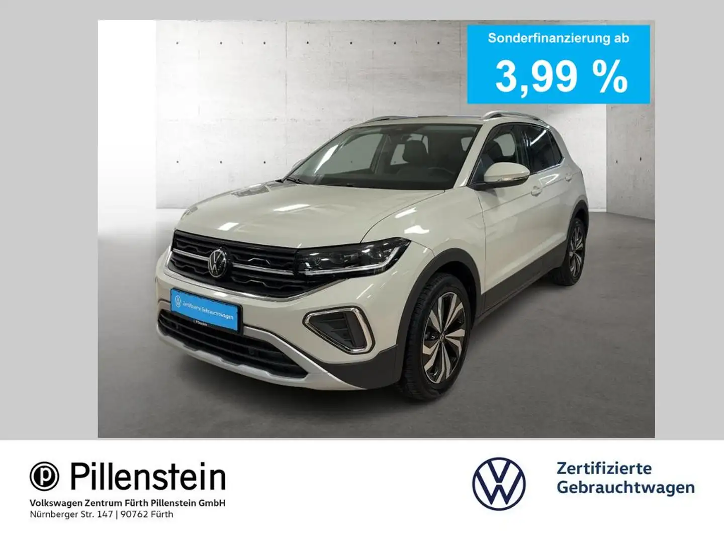 Volkswagen T-Cross STYLE 1.0 TSI DSG MATRIX NAVI SHZ 17" GJR Grau - 1