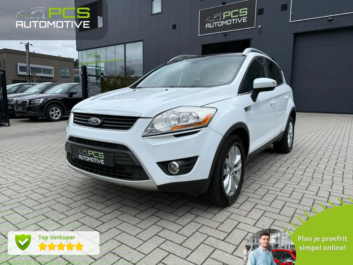 Ford Kuga 2.0 TDCi 4WD Titanium / 12m garantie / Automaat Weiß - 1