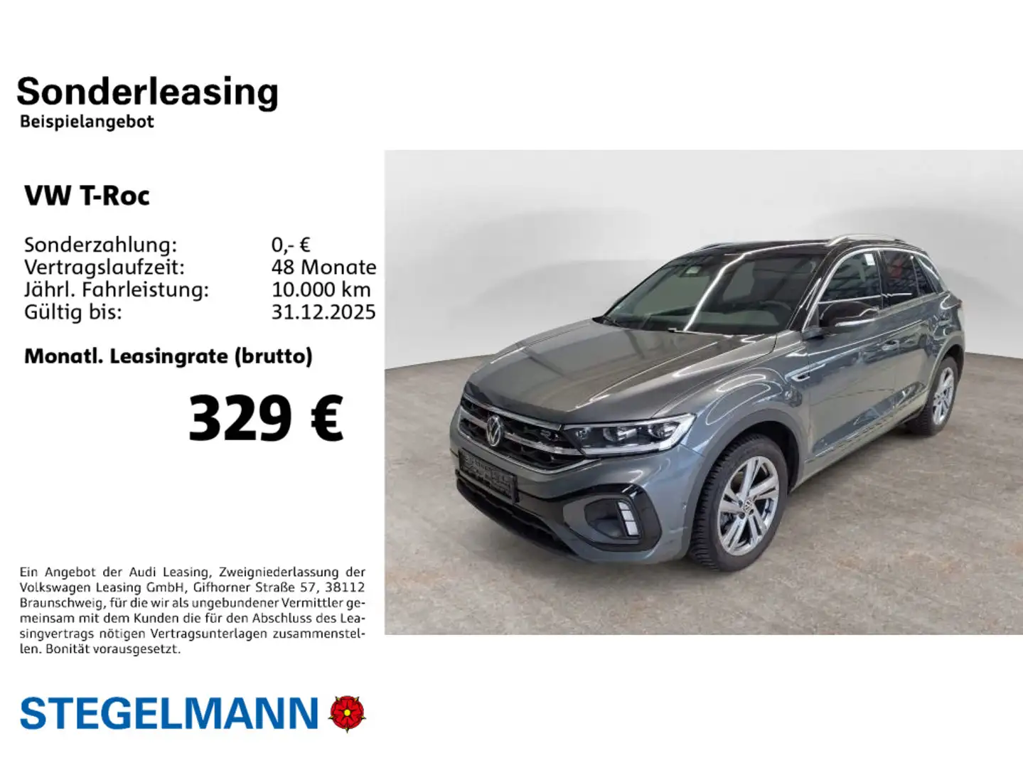 Volkswagen T-Roc 1.5 TSI DSG R-Line *AHK*LED*Navi*Kamera* Grau - 2