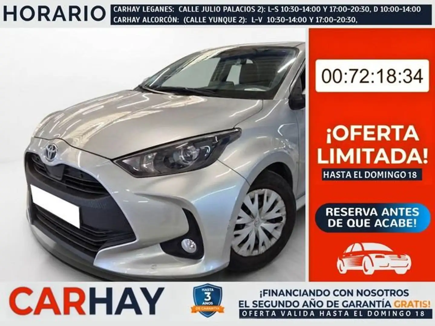 Toyota Yaris 1.5 120H Business Plus Gris - 1