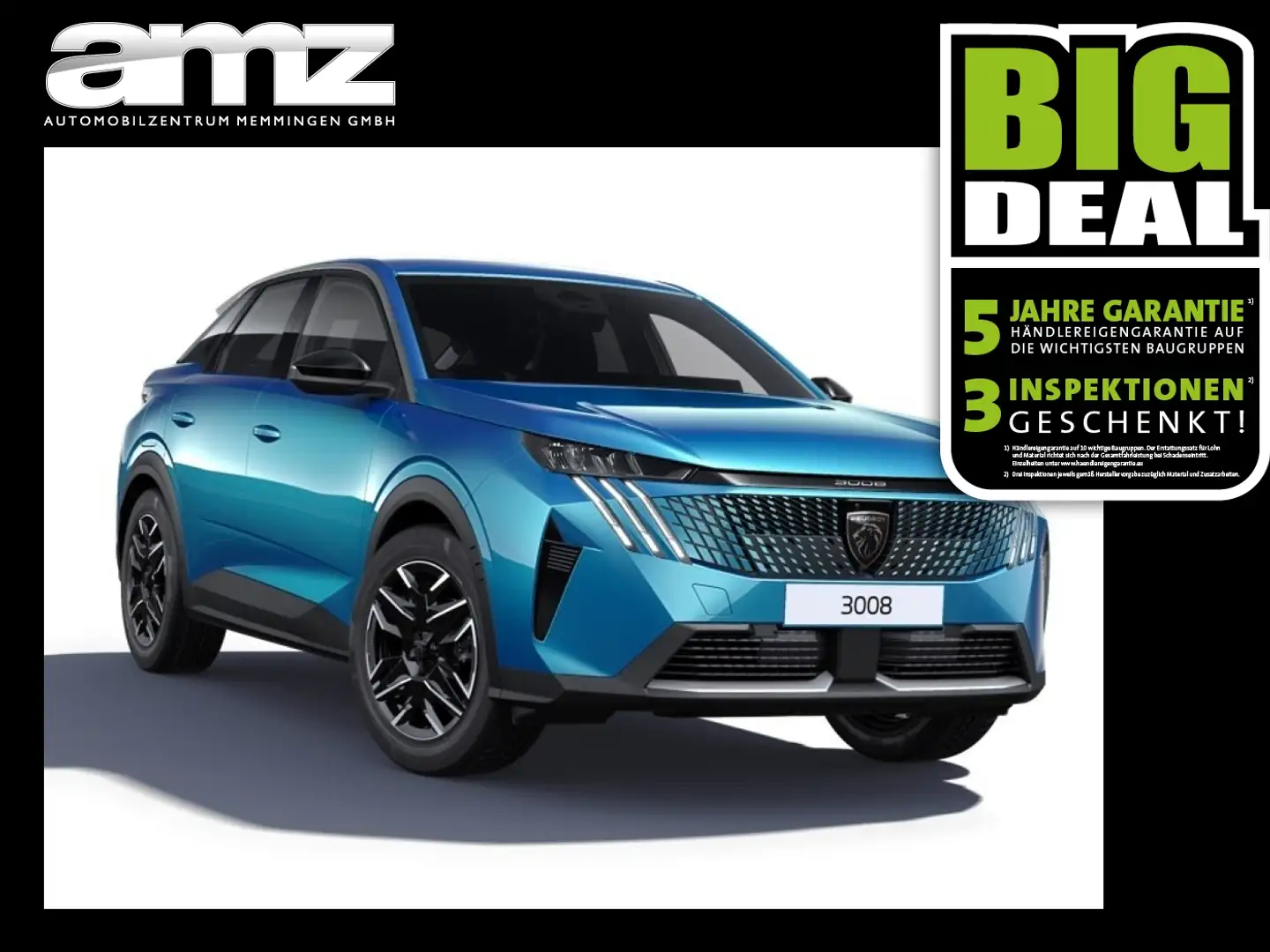 Peugeot 3008 Allure MHEV Blau - 1