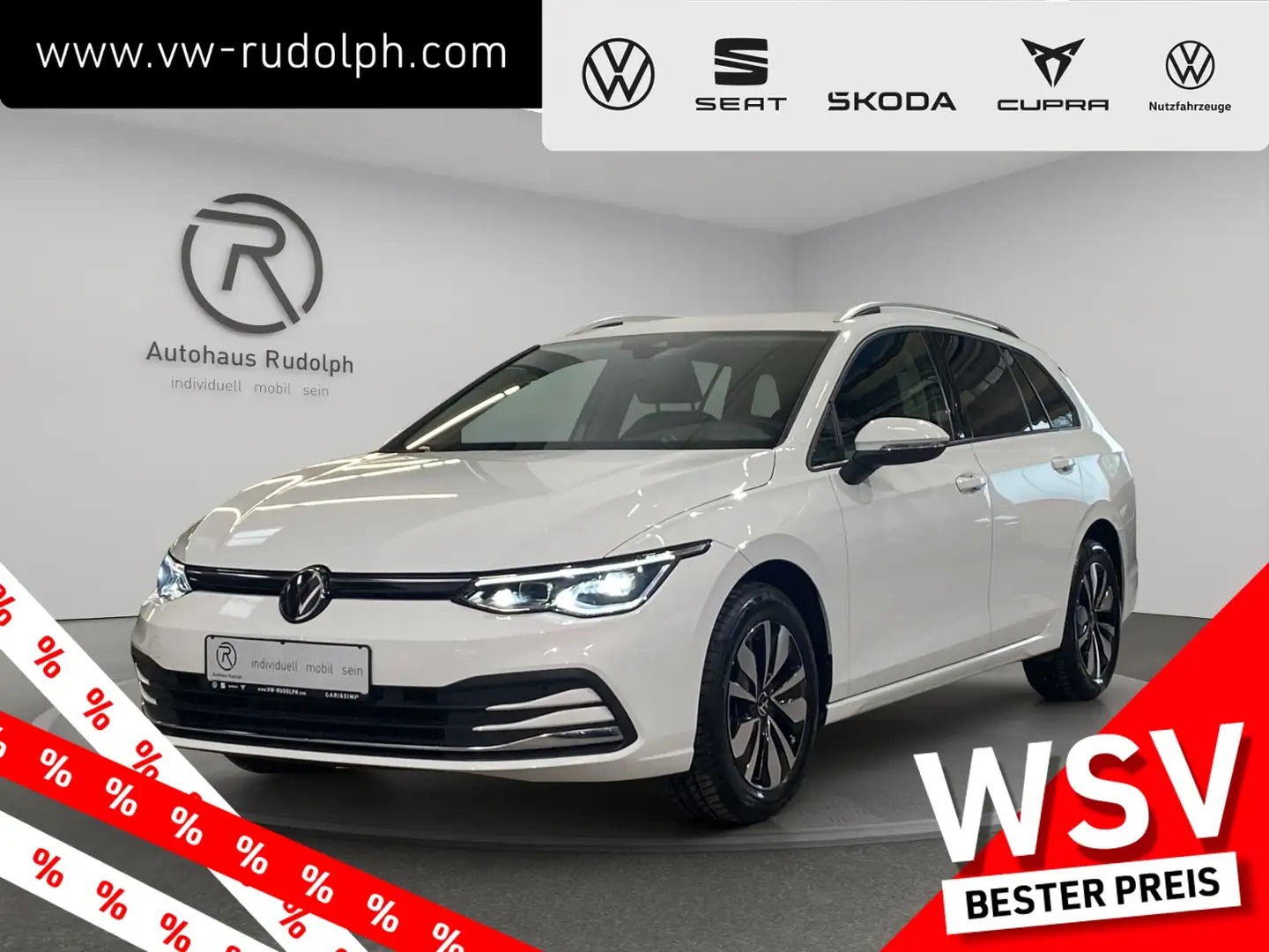 Volkswagen Golf Variant VIII Variant 1.5 TSI Move / Navi LED Weiß - 1