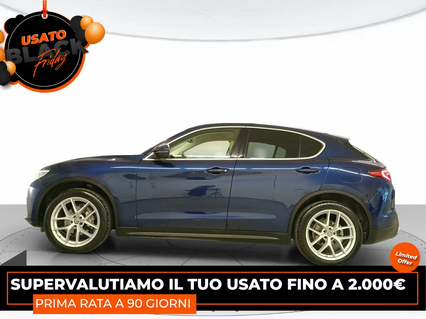Alfa Romeo Stelvio - Stelvio 2.2 Turbodiesel 210 CV AT8 Q4 Super Blu/Azzurro - 2