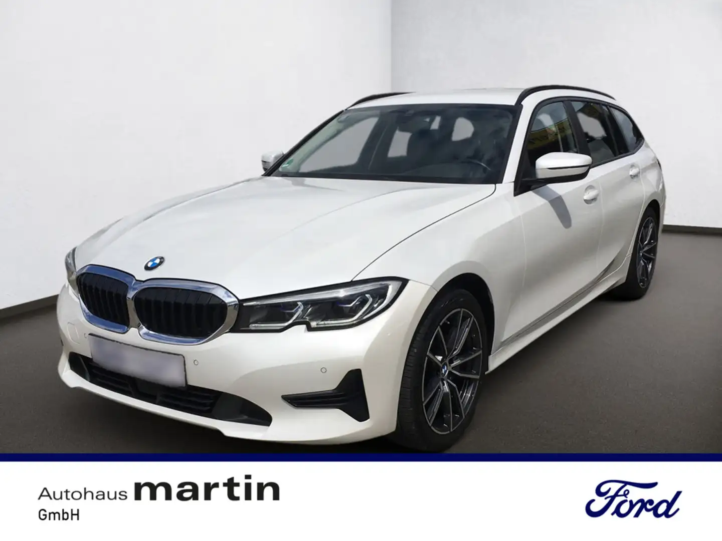 BMW 320 d Advantage NAVI SHZ AHK HUD ACC LASER Blanc - 1