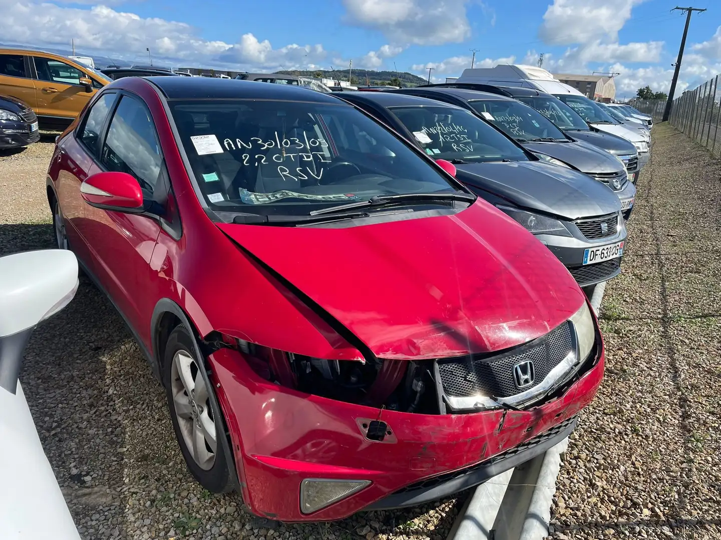 Honda Civic 2.2i CDTi 140 Intuiti / EG045 Rouge - 1