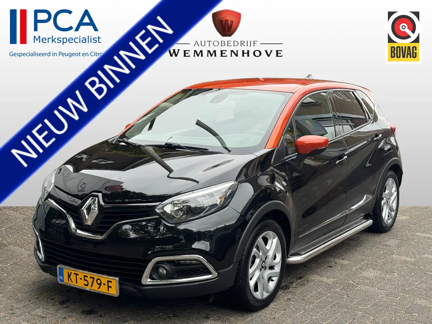 Renault Captur 1.2 TCe Dynamique Airco/Parkeersensoren/Lichtmetal Zwart - 1