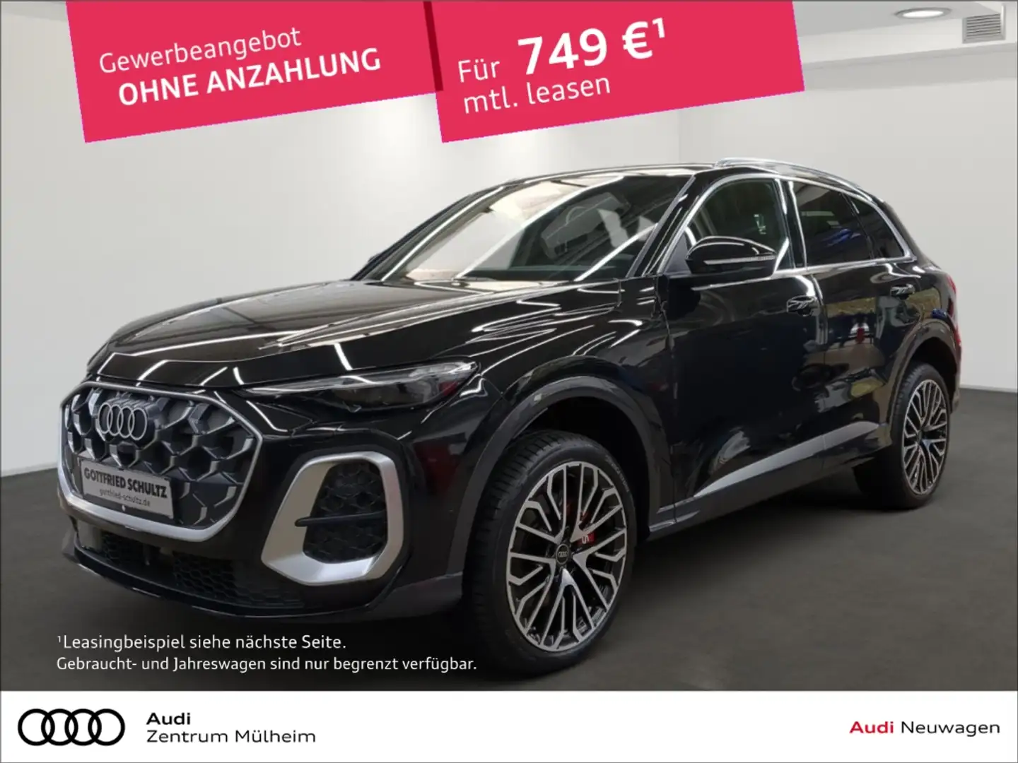 Audi SQ5 3.0 TFSI 270 kW quattroLuftfederung Panodach Navi Zwart - 1