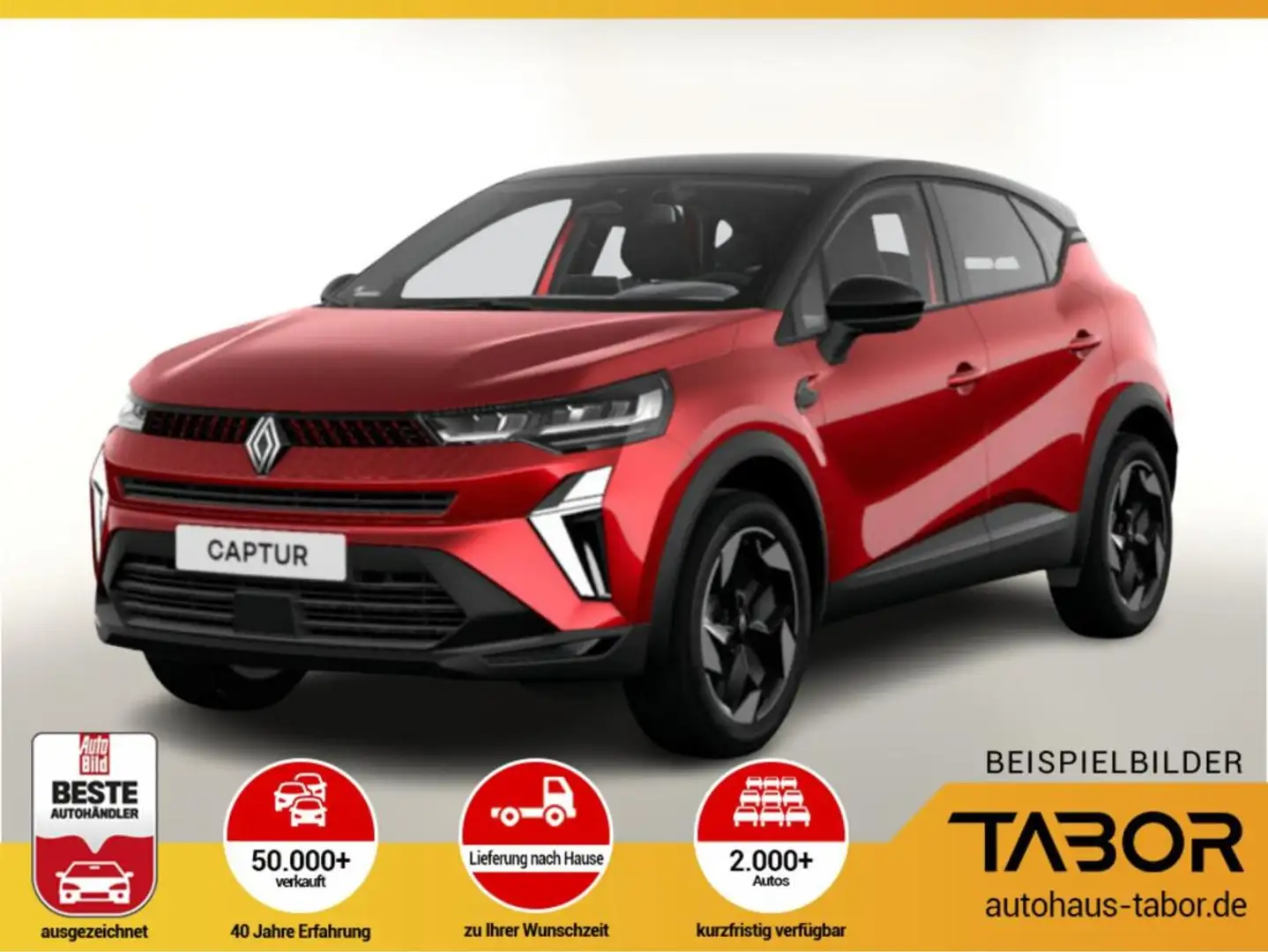 Renault Captur Techno Mild Hybrid 140 Kam SHZ PDC Rot - 1