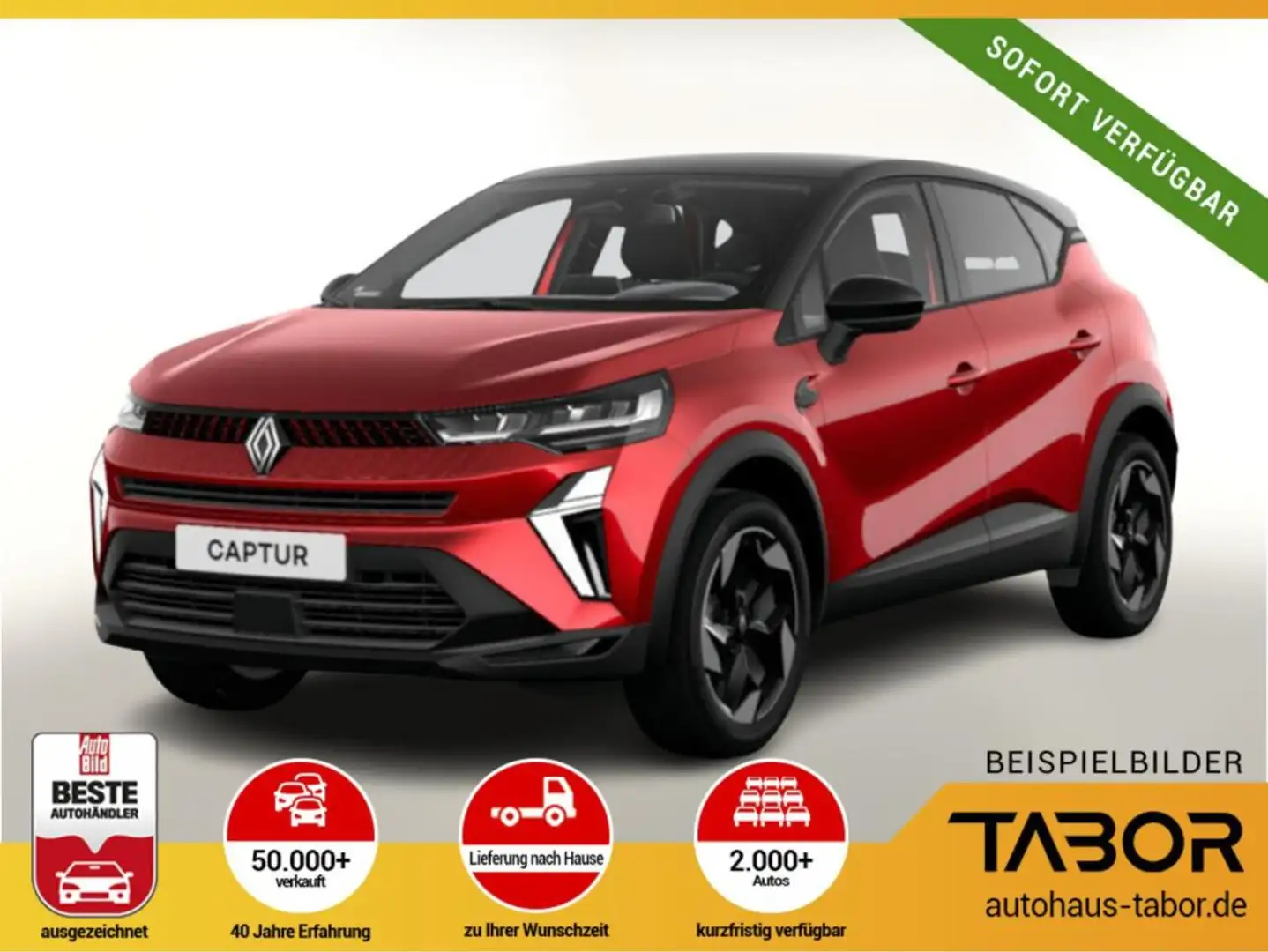 Renault Captur Techno Mild Hybrid 140 Kam SHZ PDC Rot - 2