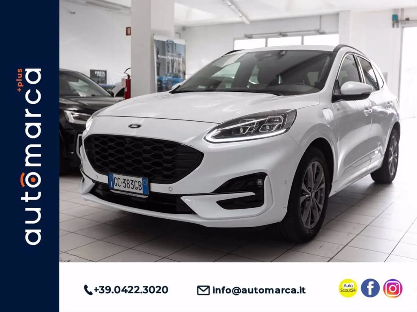 Ford Kuga 2.5 Plug In Hybrid 225 CV CVT 2WD ST-Line X Bianco - 1
