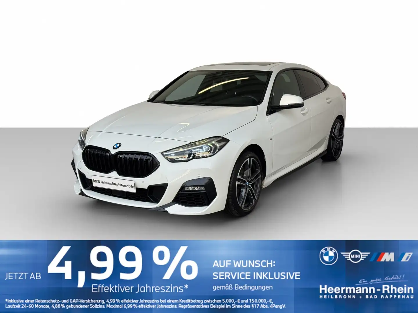 BMW 218 i Gran Coupé M Sport LiveCock.LED.GSD.Keyl.SH Weiß - 2
