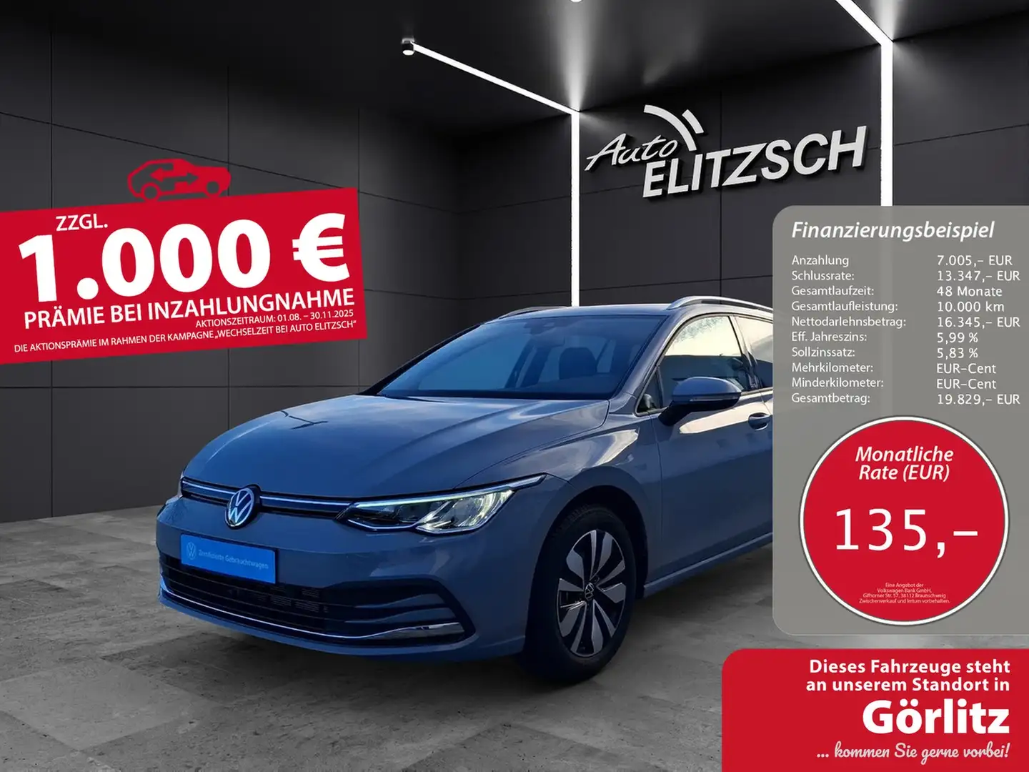 Volkswagen Golf VIII Variant TSI Move LED ACC AID NAVI PDC SHZ Grau - 1