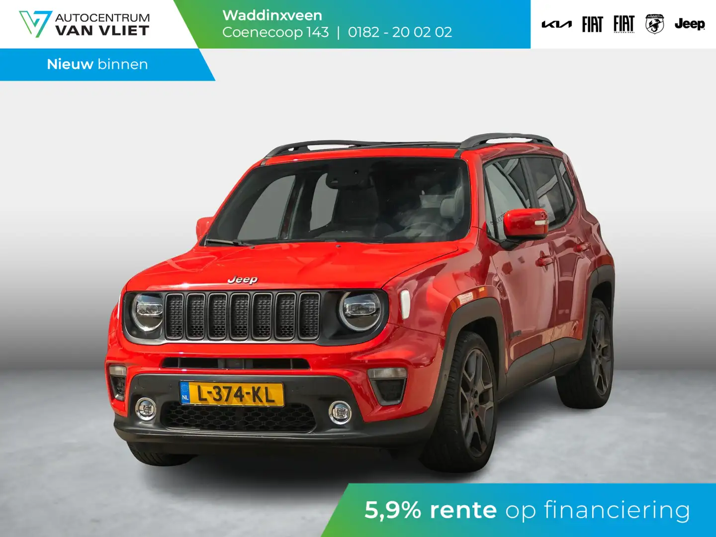 Jeep Renegade 1.3 Turbo Automaat S | Uniek | Uitneembare dakpane Rood - 1