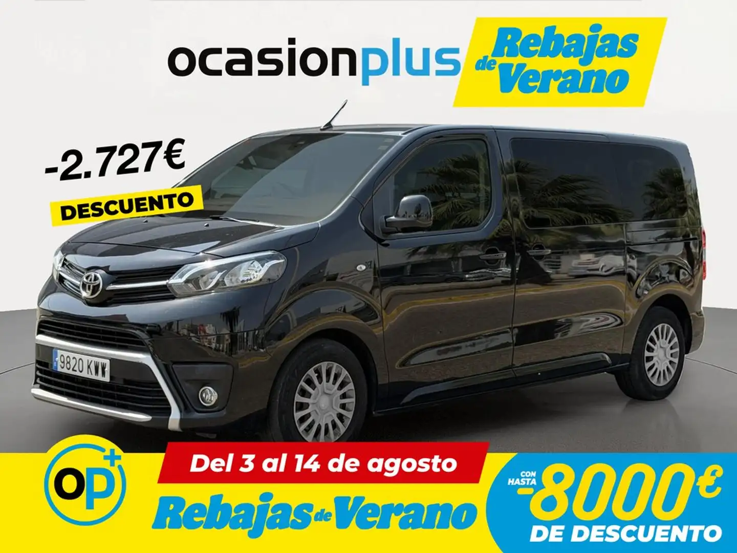 Toyota Proace Shuttle L1 2.0D 9pl. Pack Active 150 Negro - 1