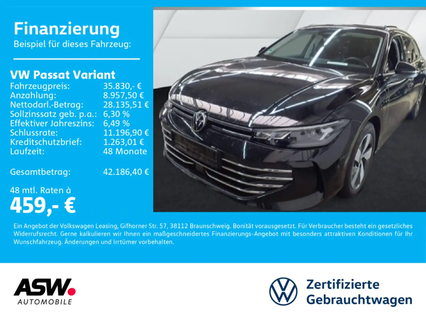 Volkswagen Passat Variant Business 1.5 TSI eHybrid DSG AHK Schwarz - 1