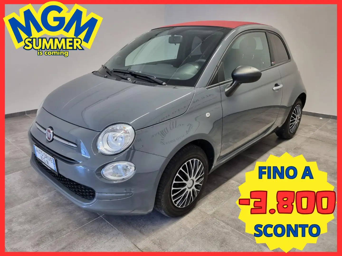 Fiat 500C 1.0 Hybrid Cult Grigio - 1