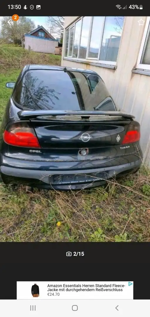 Opel Tigra 1.4i 16V  ohne TÜV Schwarz - 2