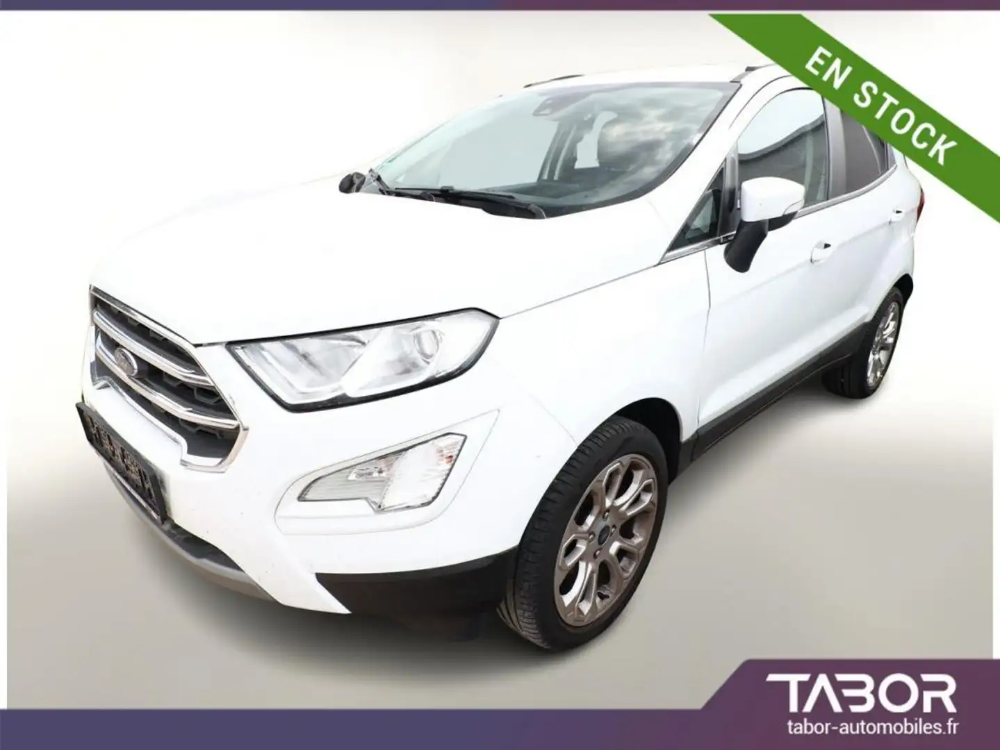 Ford EcoSport 1.0 EcoBoost 125 Titanium GPS PDC Blanc - 1