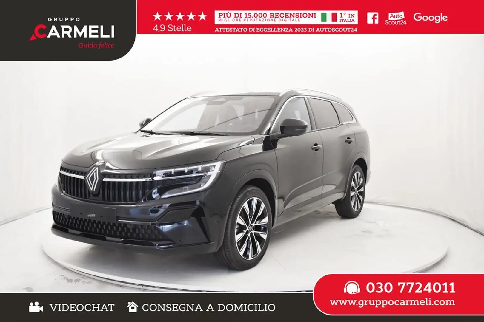 Renault Espace 1.2 e-Tech full hybrid Techno 200cv auto Nero - 1