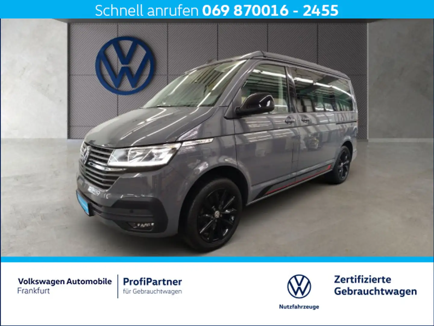 Volkswagen T6.1 California Beach 2.0 TDI DSG Navi LED DAB+ Grau - 1