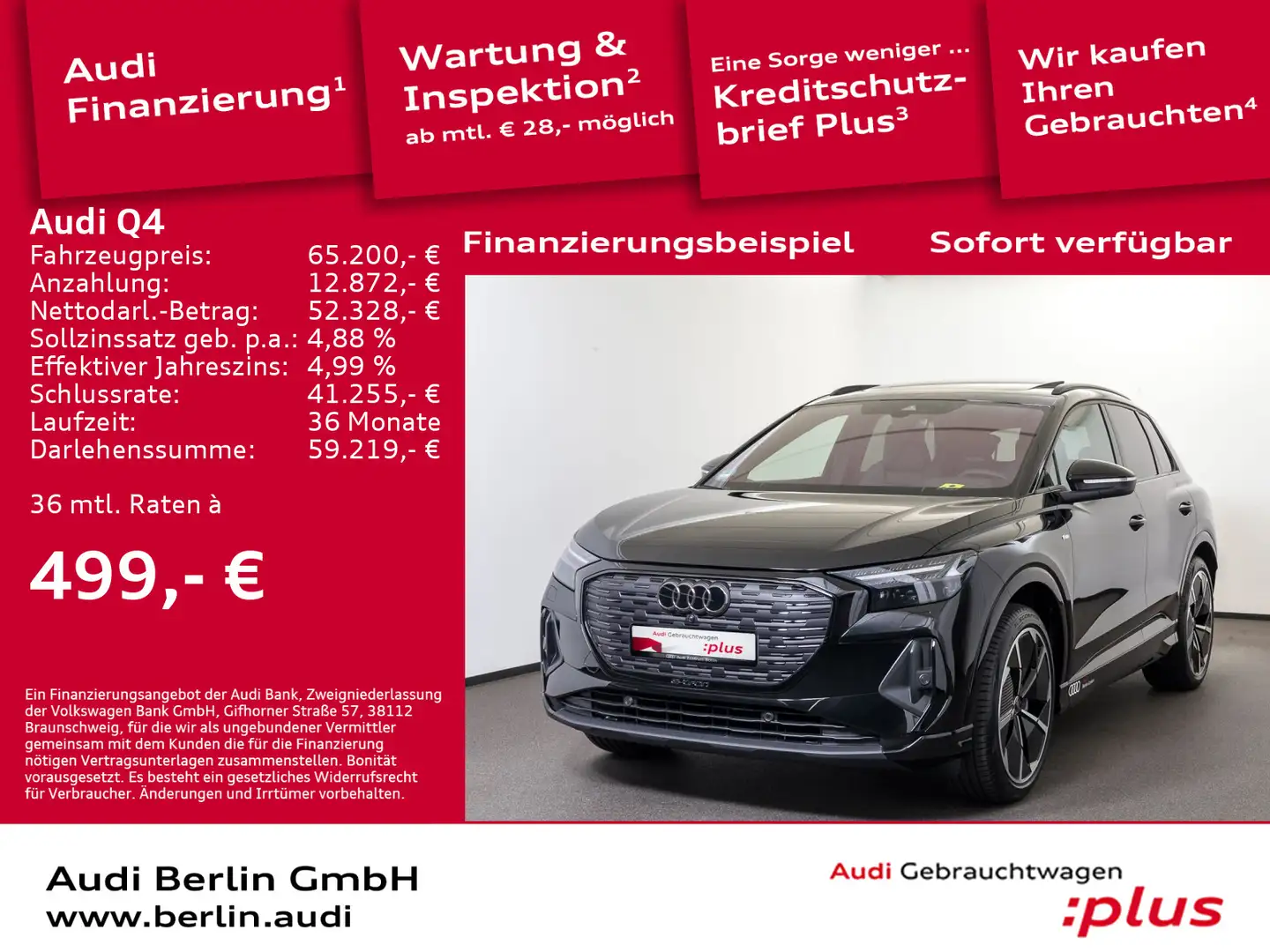Audi 55 e-tron quattro 250 kW Noir - 1