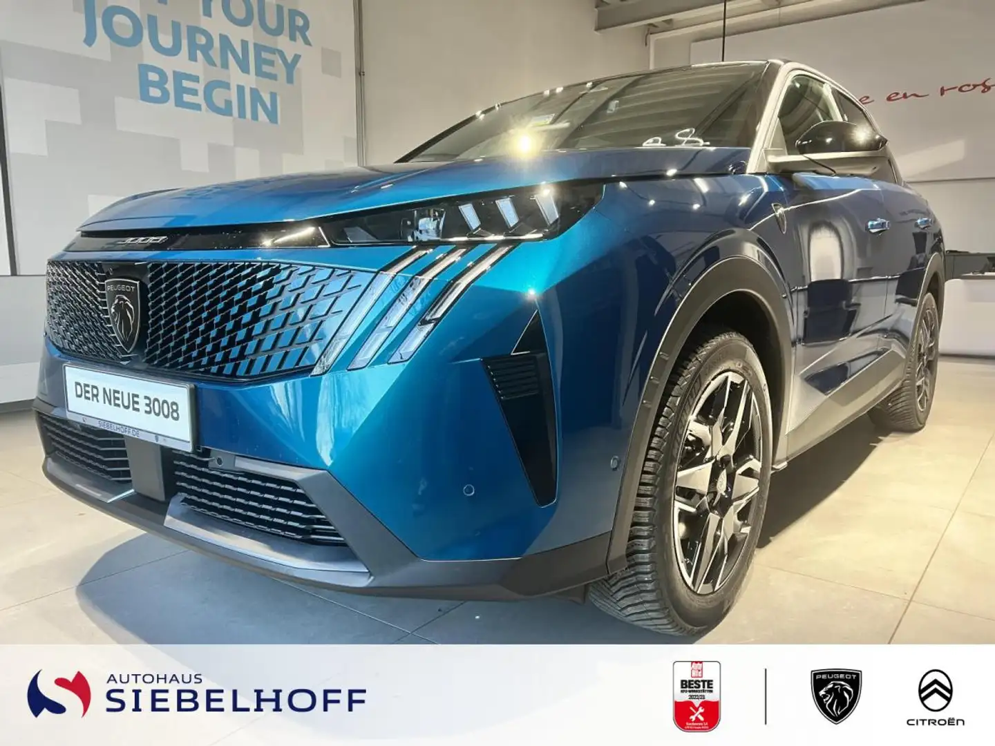 Peugeot 3008 GT HYBRID 145 e-DSC6 *Leder* Blau - 2