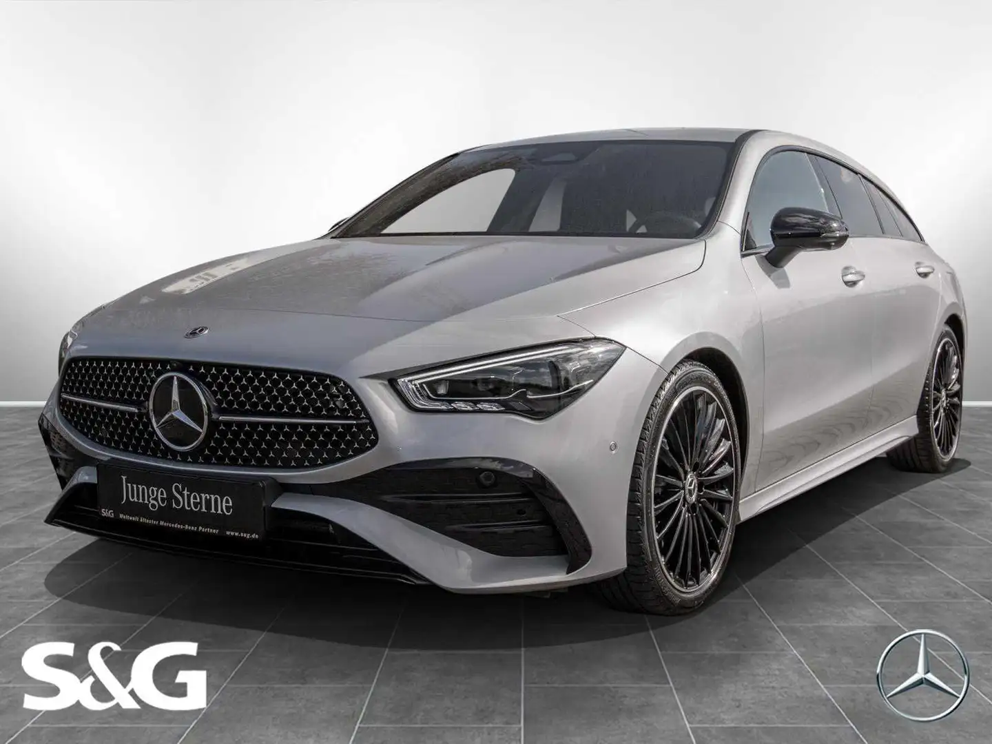 Mercedes-Benz CLA 220 d Shooting Brake AMG Night+MBUX+360°+19 Silber - 1