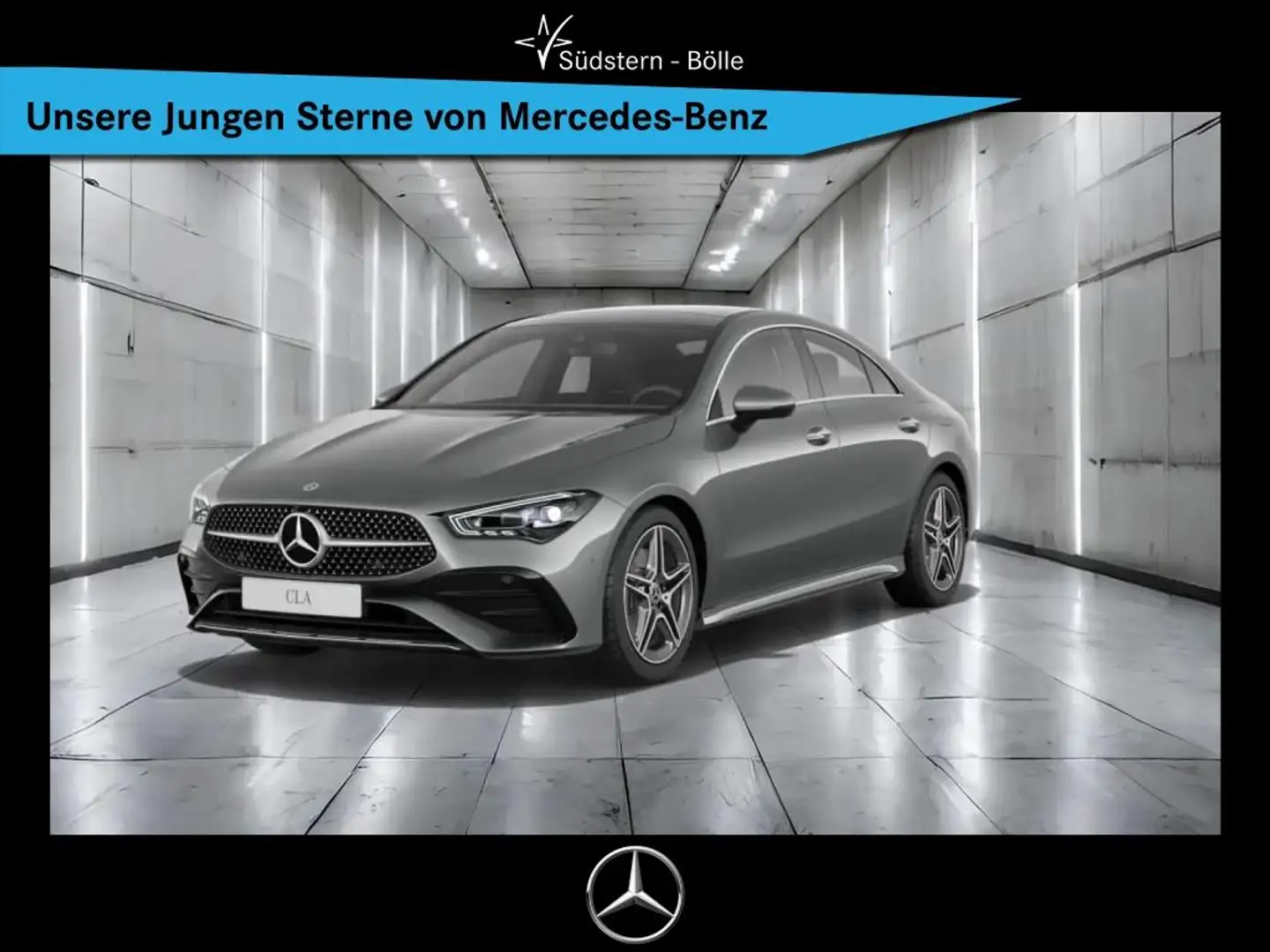 Mercedes-Benz CLA 200 d Coupé +AMG+SHZ+AMBIENTE+MULTIBEAM+PDC Gris - 1