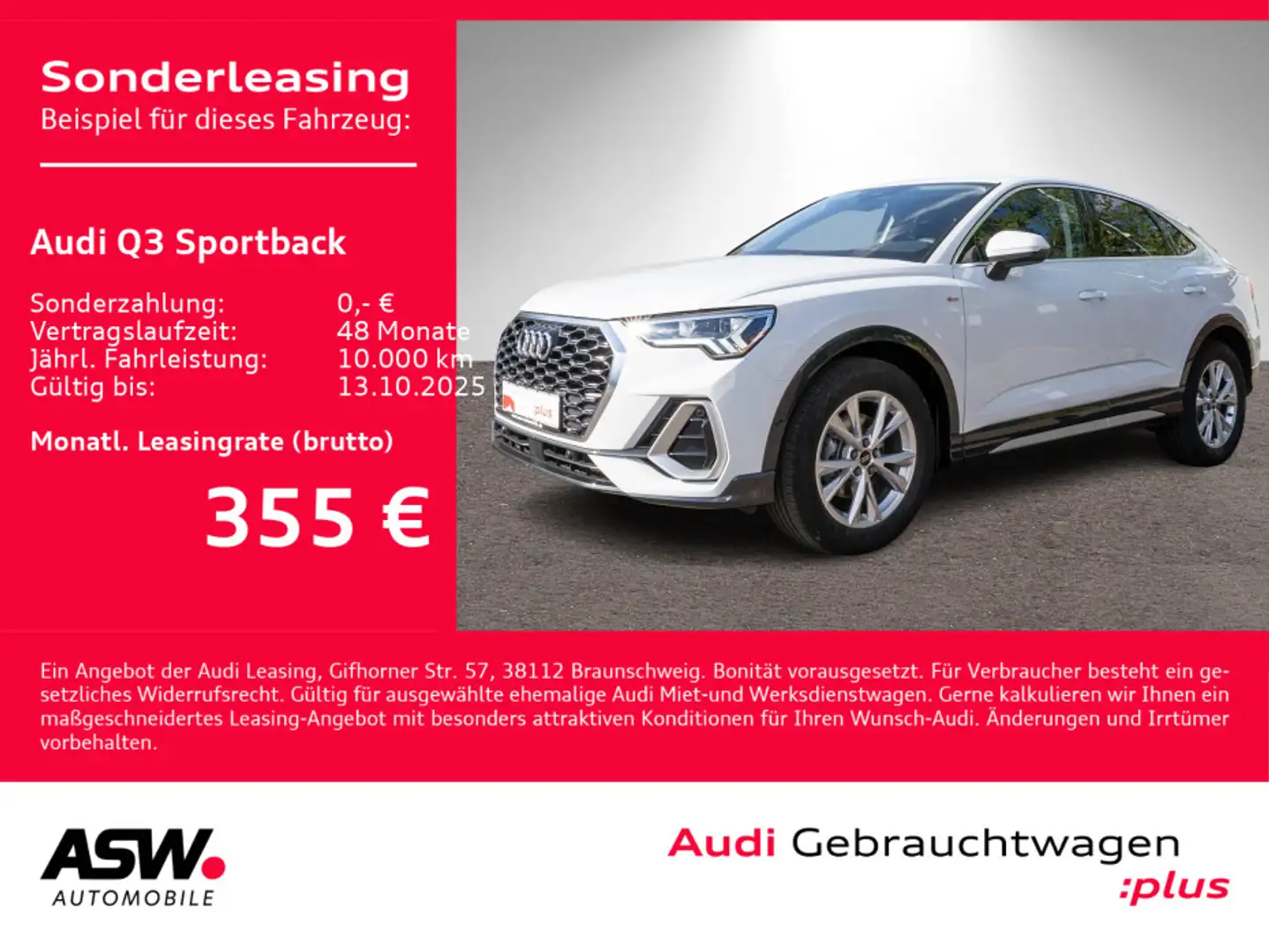 Audi Q3 S line 35TFSI Navi LED AHK ACC SHZ Weiß - 1