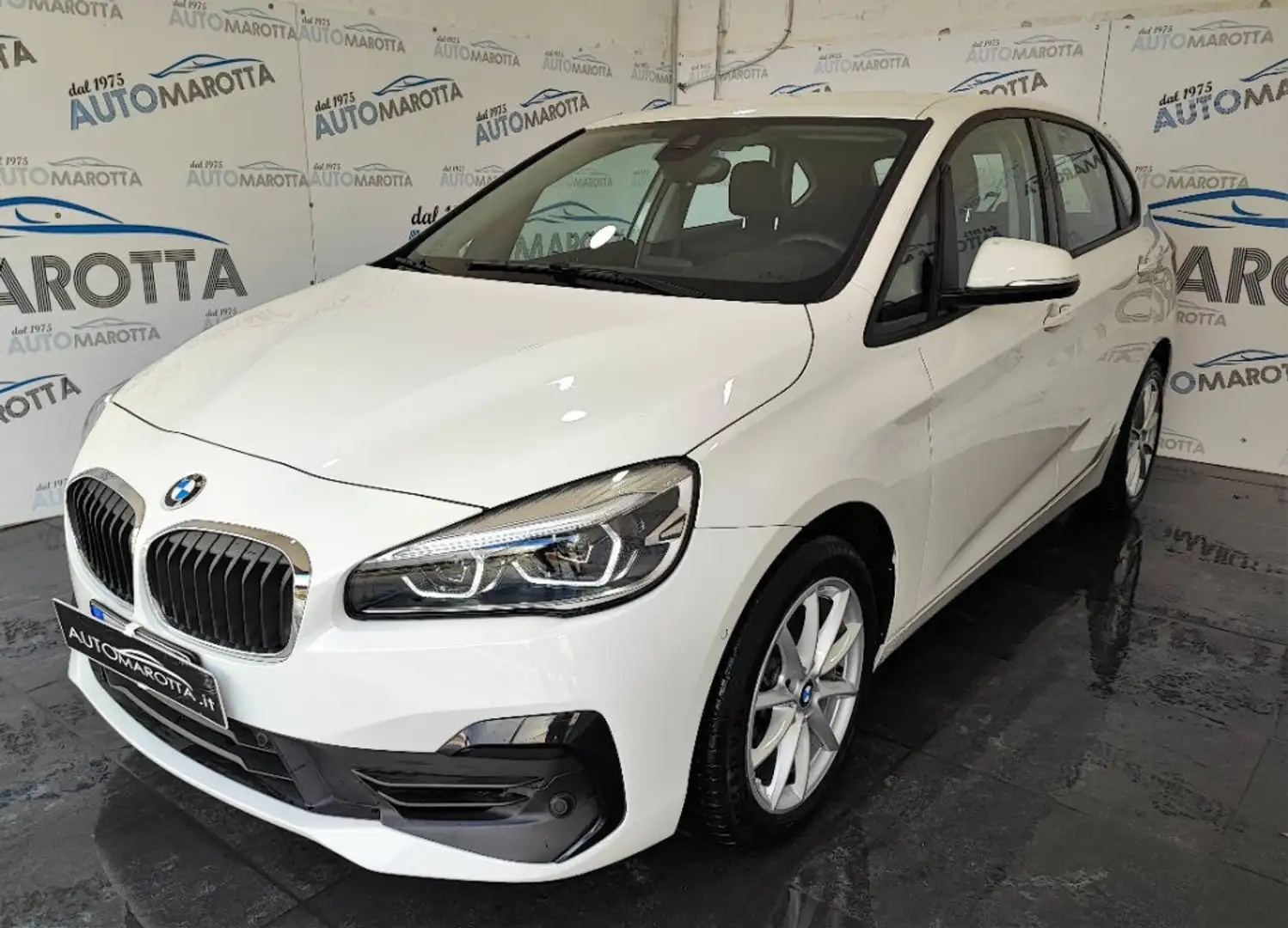 BMW 218 i Active Tourer Sport 140cv auto NAVI! SED. RIS Bianco - 1