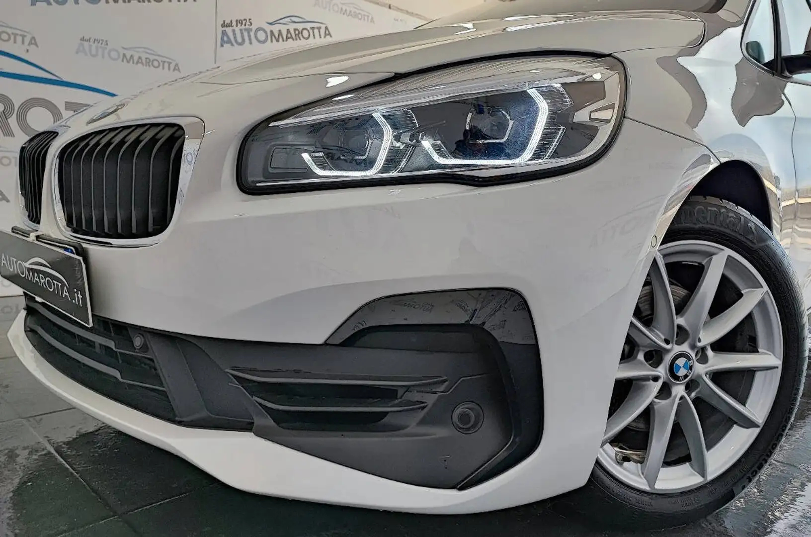 BMW 218 i Active Tourer Sport 140cv auto NAVI! SED. RIS Bianco - 2