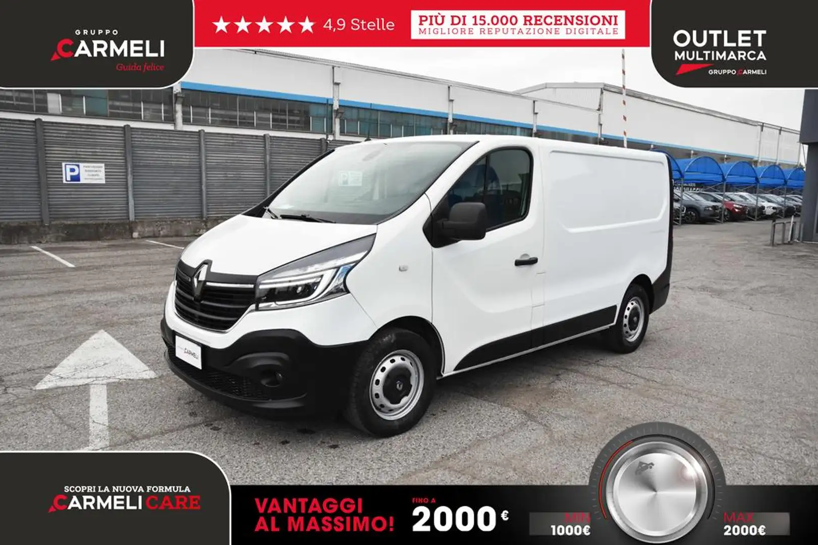 Renault Trafic T29 2.0 dci 145cv L1H1 Energy Ice E6d-temp Bianco - 1