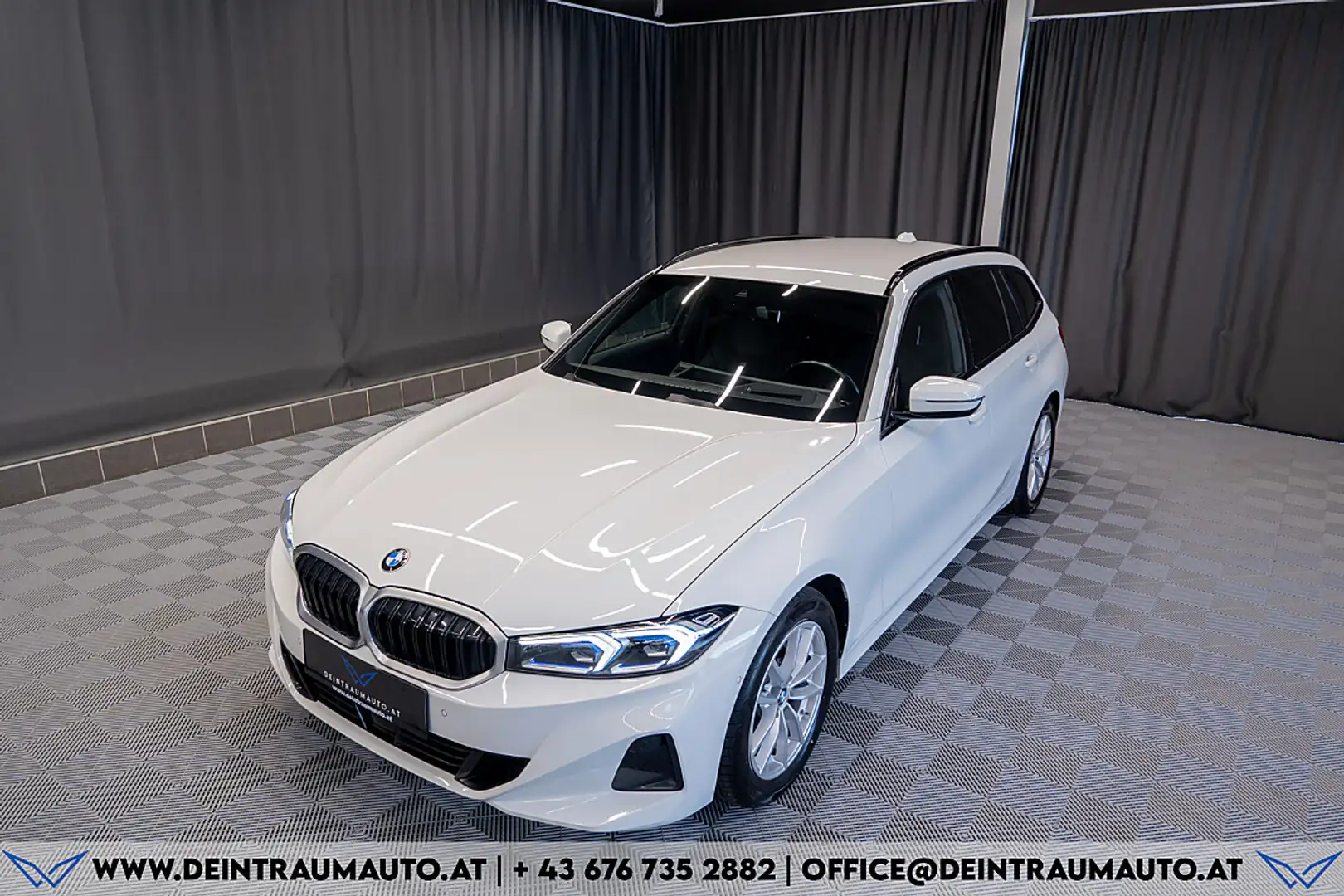 BMW 318 d 48 V Touring Aut.*AHK*HEAD-UP*1.BESITZ* Weiß - 2