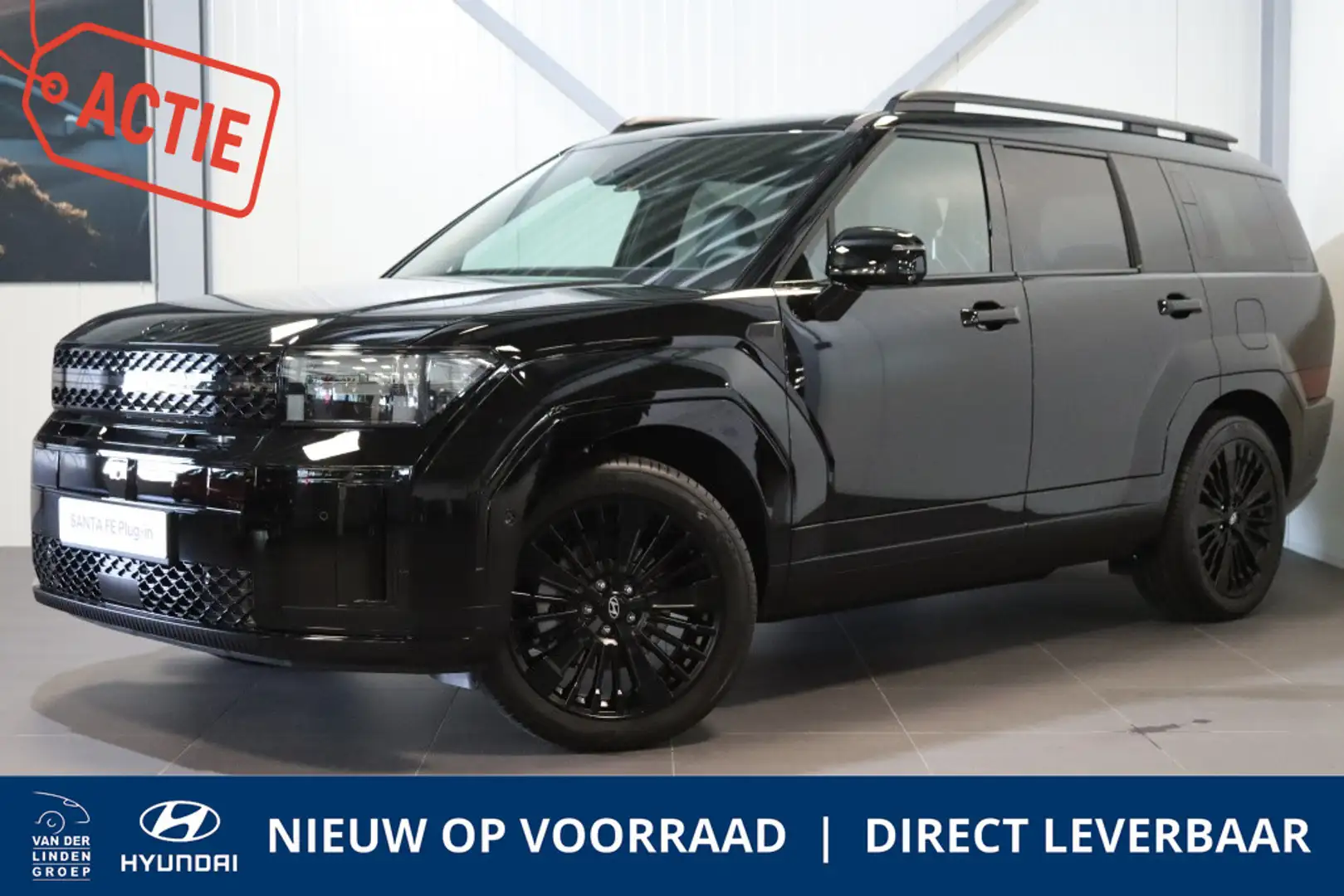 Hyundai SANTA FE 1.6 T-GDI PHEV Blackline DIRECT LEVERBAAR! Negro - 1