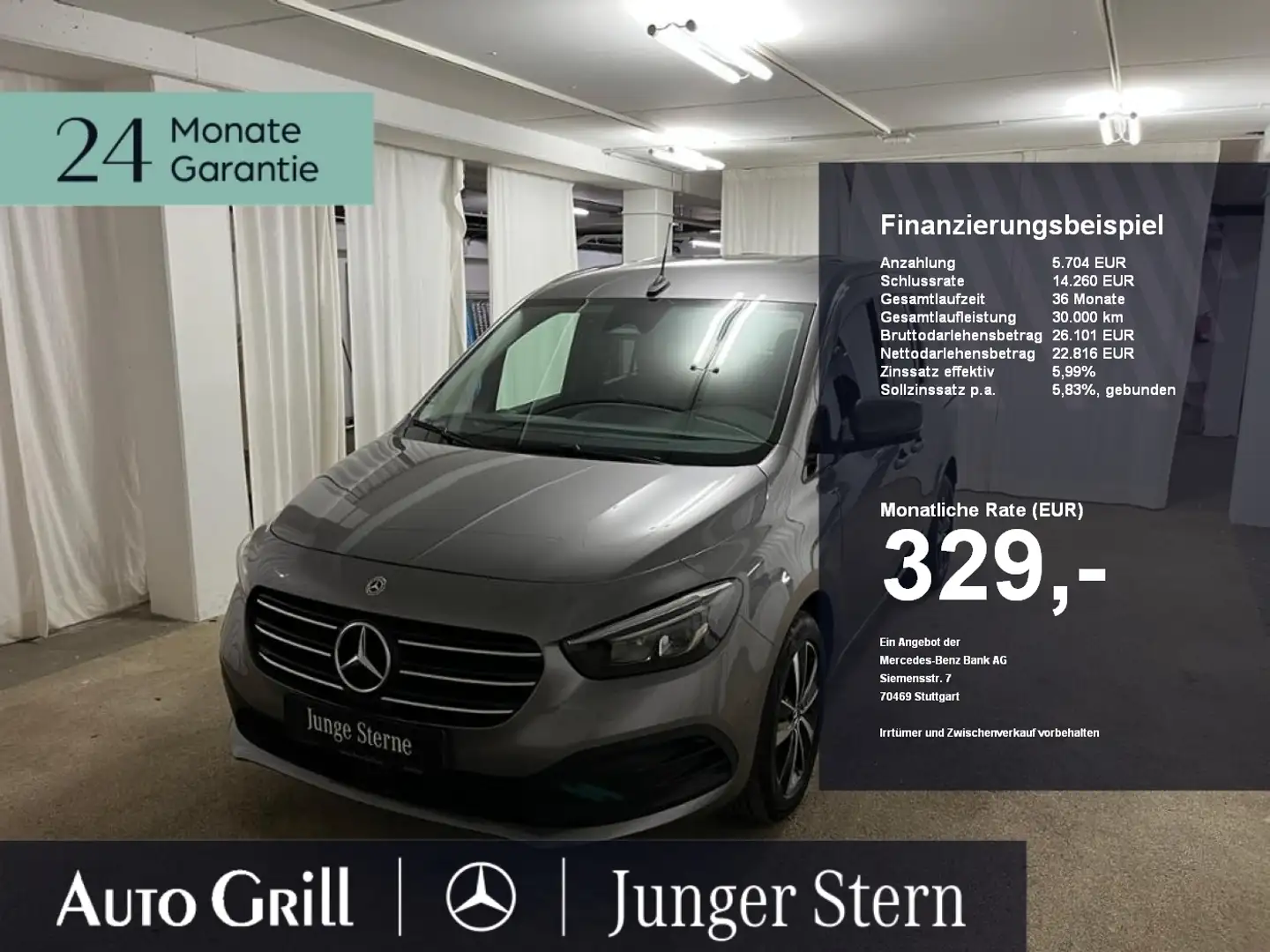 Mercedes-Benz T-Class T 180 d Progressive Edition Rfk SHZ Keyles Navi Gris - 1