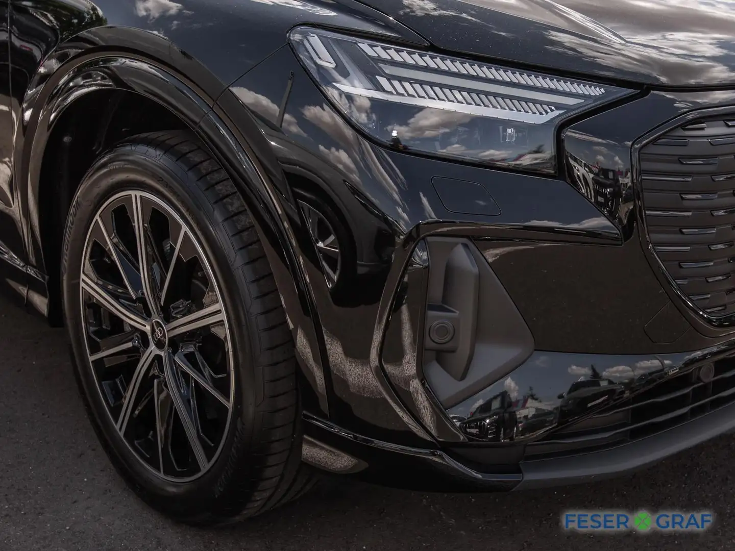 Audi Q4 e-tron Sportback 45 e-tron qu.S-line,Matrix,Navi Pro,AZV, Noir - 2