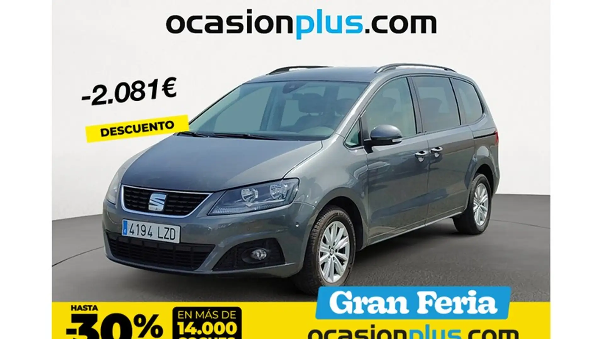 SEAT Alhambra 1.4 TSI S&S Style DSG 7 plazas Gris - 1