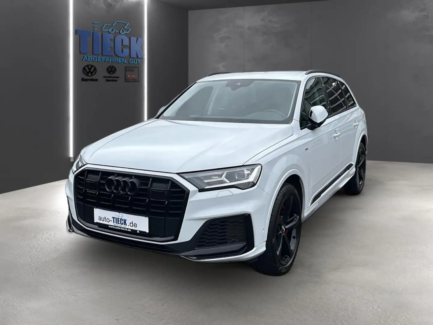Audi Q7 55 TFSIe quattro 280 kW S line ACC Navi 21 LM Weiß - 1