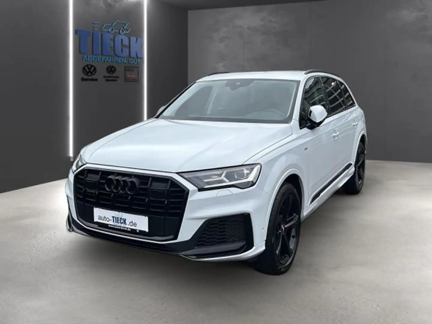 Audi Q7 55 TFSIe quattro 280 kW S line ACC Navi 21 LM Blanc - 1