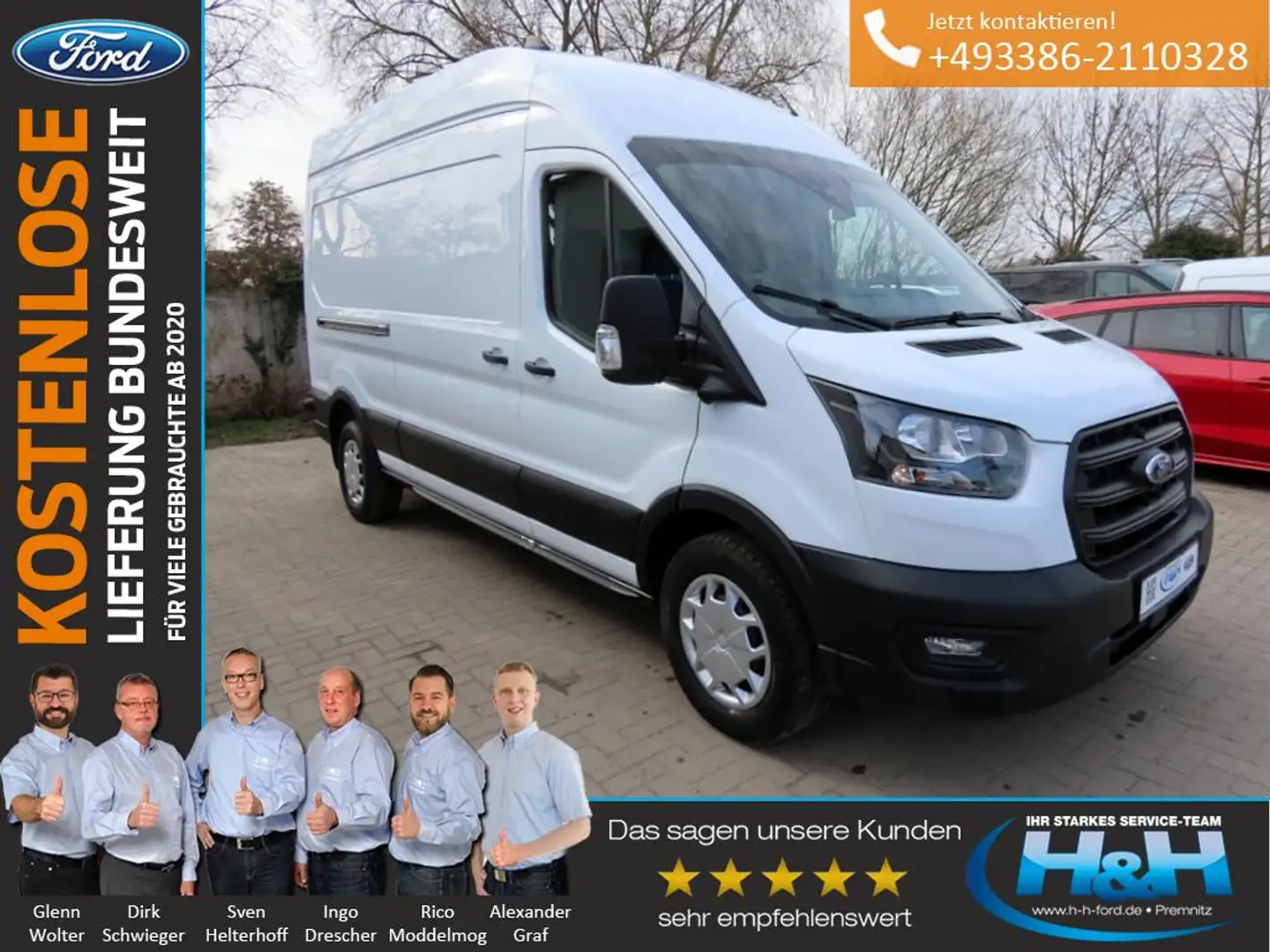 Ford Transit 2.0 Trend 350 L3H3 Technopaket Blanc - 2