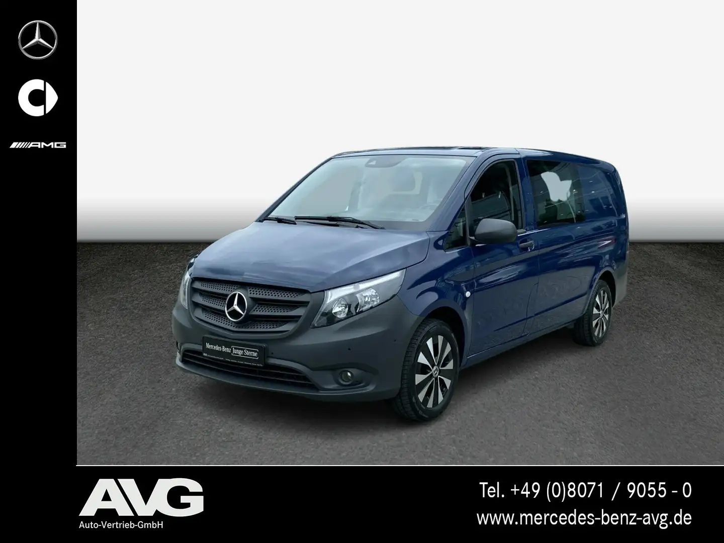 Mercedes-Benz Vito 114 CDI Mixto lang Blauw - 1